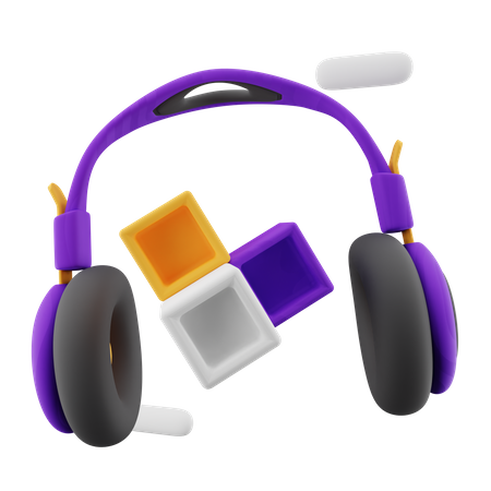 VR Headphone  3D Illustration