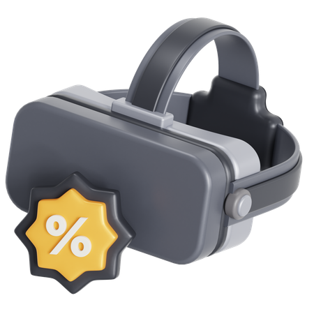 Desconto em headset vr  3D Icon