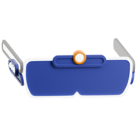 VR-Headset mit Sensoren  3D Icon