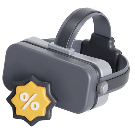 VR-Headset-Rabatt  3D Icon