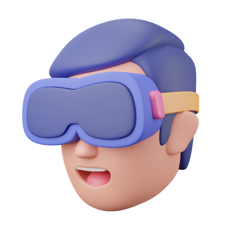 Vr Helmet  3D Icon