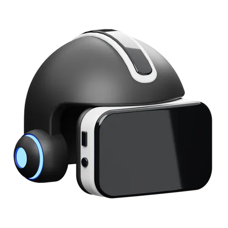 VR Helmet 3D Illustration