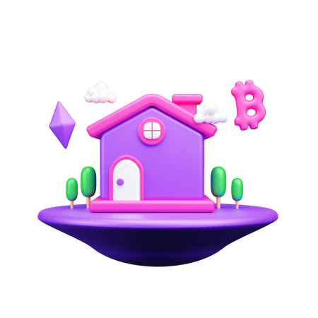 VR home  3D Icon