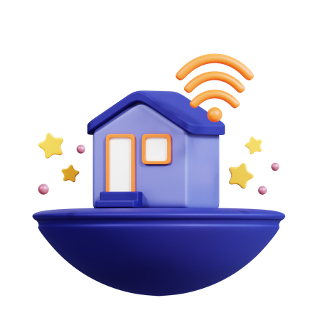 Vr Home Network  3D Icon