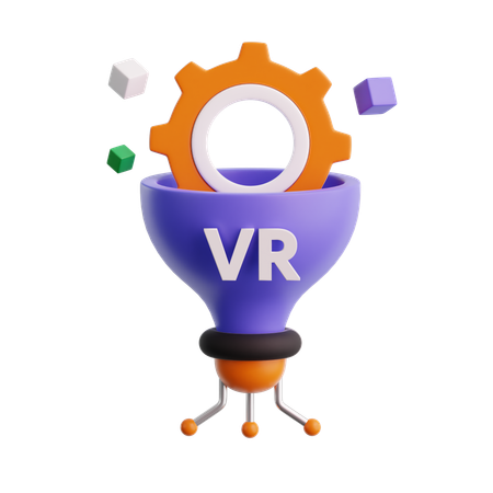 Ideias de realidade virtual  3D Icon