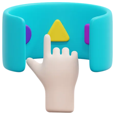 Vr Interaction 3D Icon