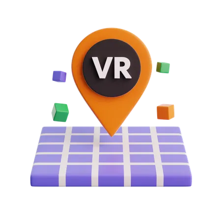 VR location  3D Icon