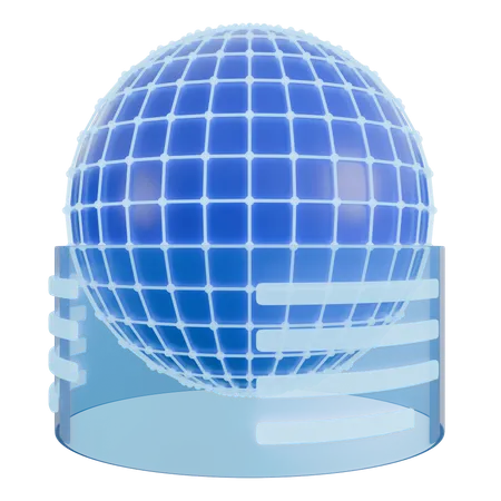 Monde VR  3D Icon