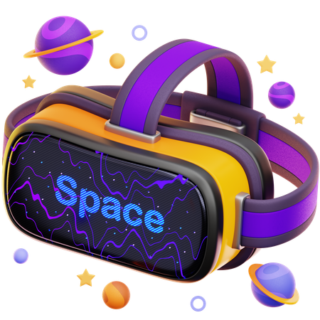 VR SPACE  3D Icon
