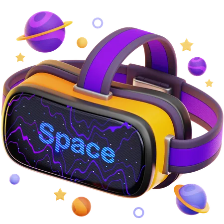 VR SPACE  3D Icon