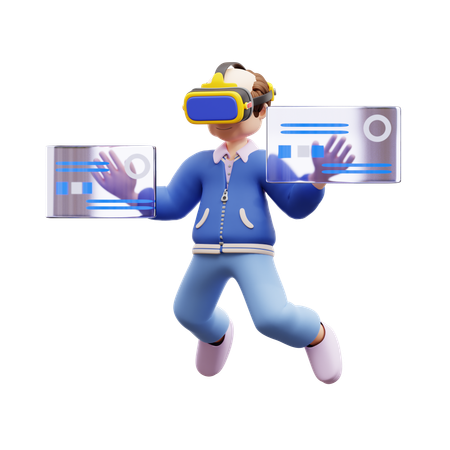 Vr Technology  3D Illustration