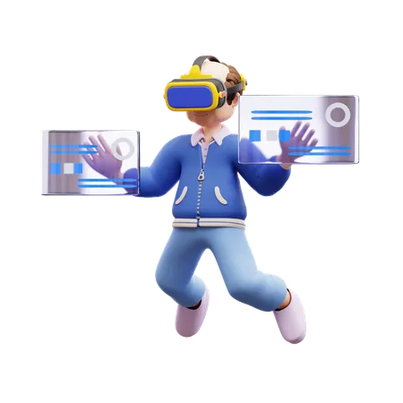 Vr Technology  3D Illustration