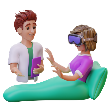 Vr Therapy  3D Icon