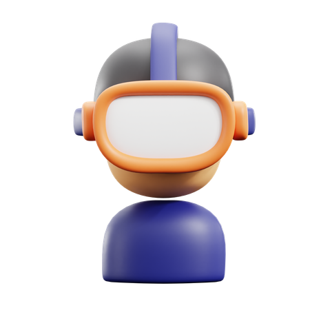 Vr User  3D Icon