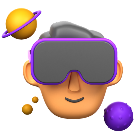 Vr User  3D Icon