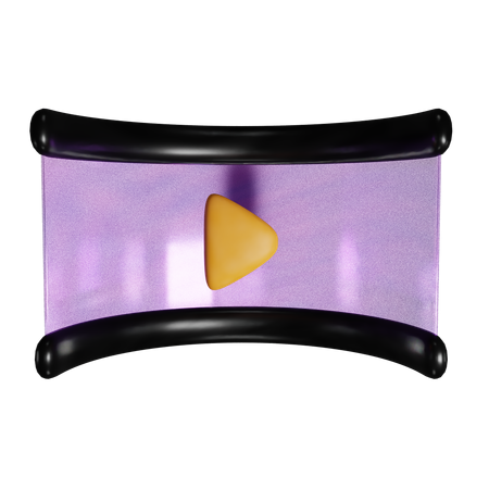 VR-Video  3D Icon