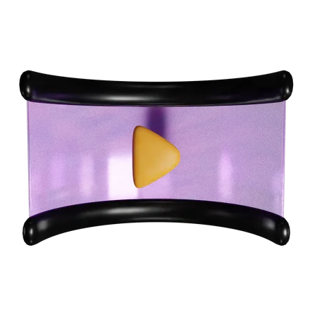 VR-Video  3D Icon