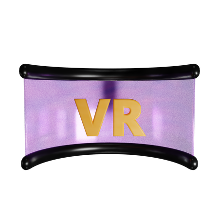 Visualização de realidade virtual  3D Icon