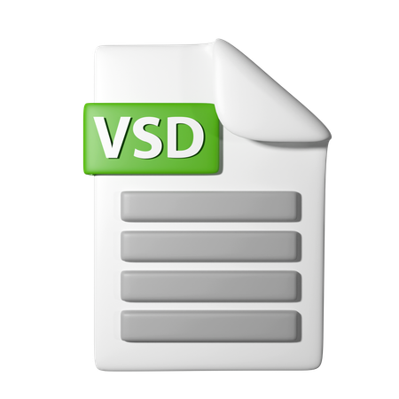 Vsd File  3D Icon