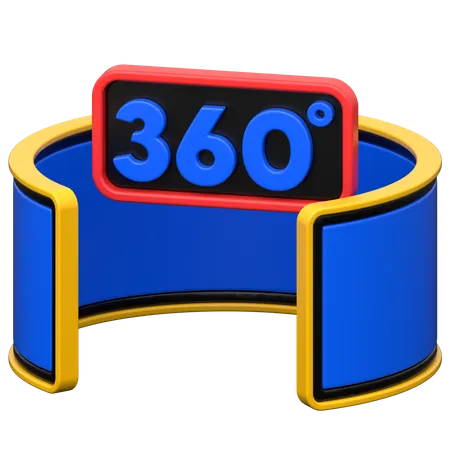 Vue à 360 degrés  3D Icon