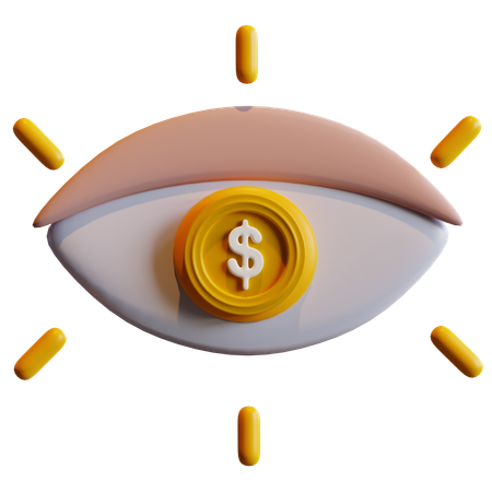 Vision financière  3D Icon