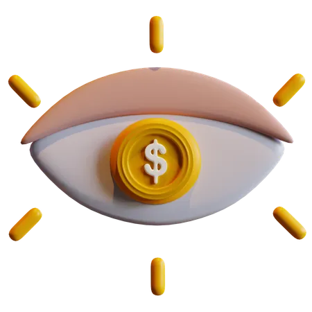 Vision financière  3D Icon