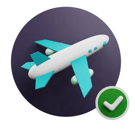 Vuelo a tiempo  3D Icon