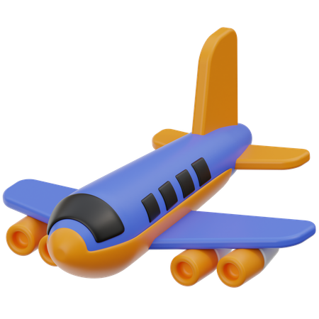 Vuelo de avión  3D Icon