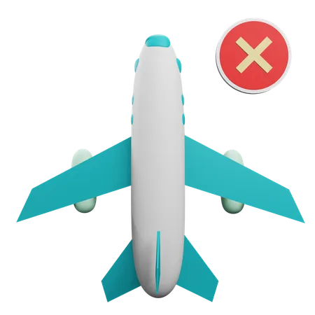 Vuelo cancelado  3D Icon