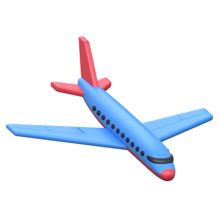Vuelo de avión 3D Icon