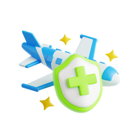 Vuelo seguro  3D Icon