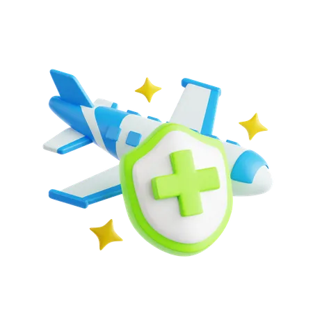 Vuelo seguro  3D Icon