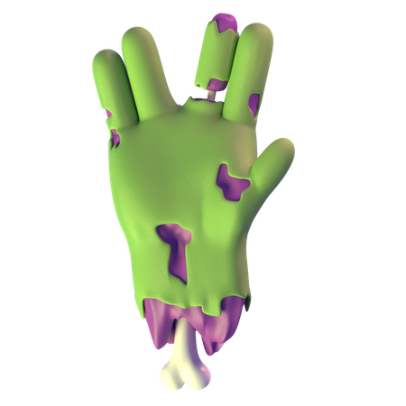 Vulcain salue la main de zombie  3D Icon