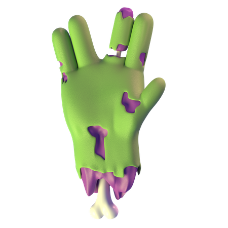 Vulcain salue la main de zombie  3D Icon