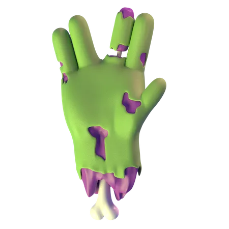 Vulcain salue la main de zombie  3D Icon