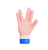 Vulcan Salute Hand Gesture