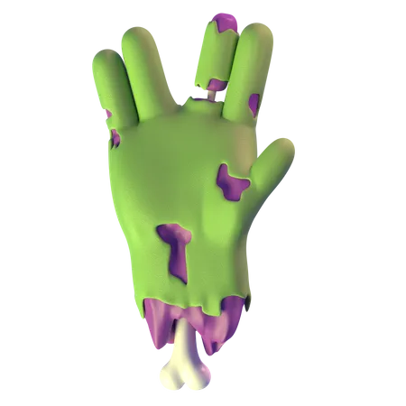 Vulkangruß Zombiehand  3D Icon