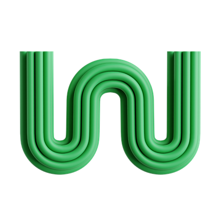 W  3D Icon