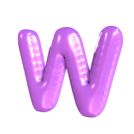 W Latter  3D Icon