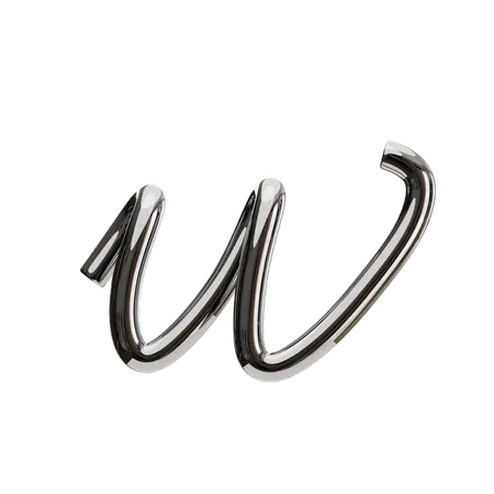 W Letter  3D Icon