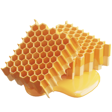 Bienenwabe  3D Icon