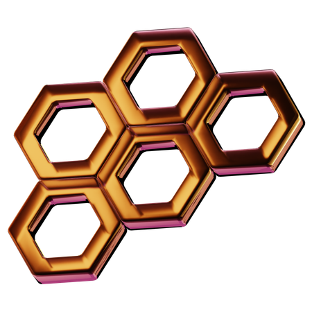 Bienenwabe  3D Icon