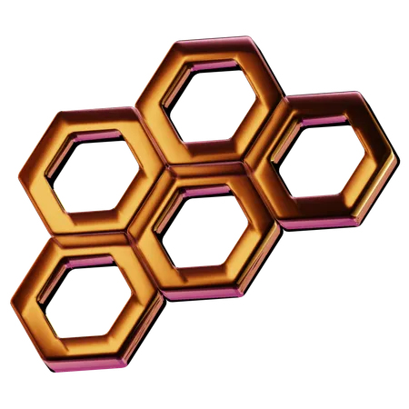 Bienenwabe  3D Icon