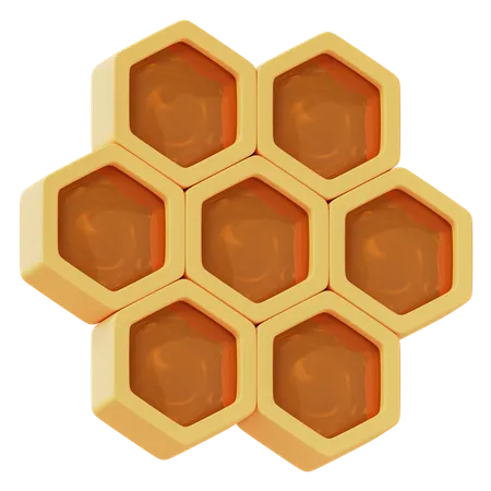 Bienenwabe  3D Icon