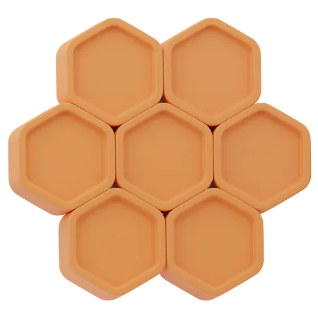 Bienenwabe  3D Icon