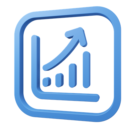 Wachstum Diagramm  3D Icon