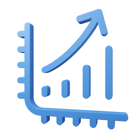 Wachstum Diagramm  3D Icon