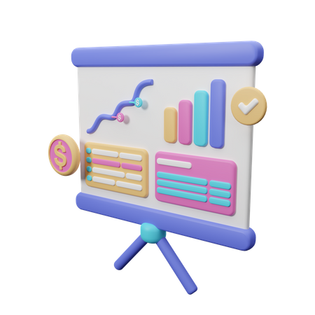 Wachstum Diagramm  3D Icon