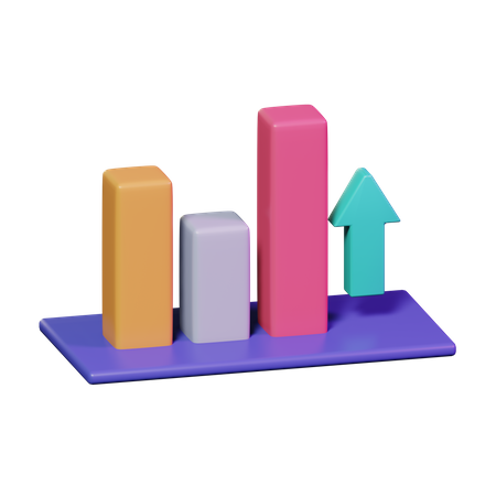 Wachstum Diagramm  3D Icon