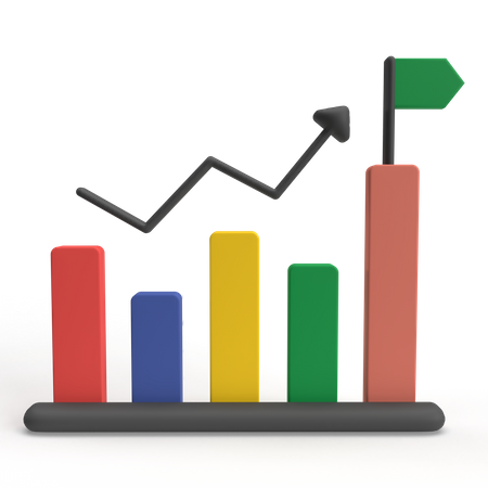 Wachstum Diagramm  3D Icon